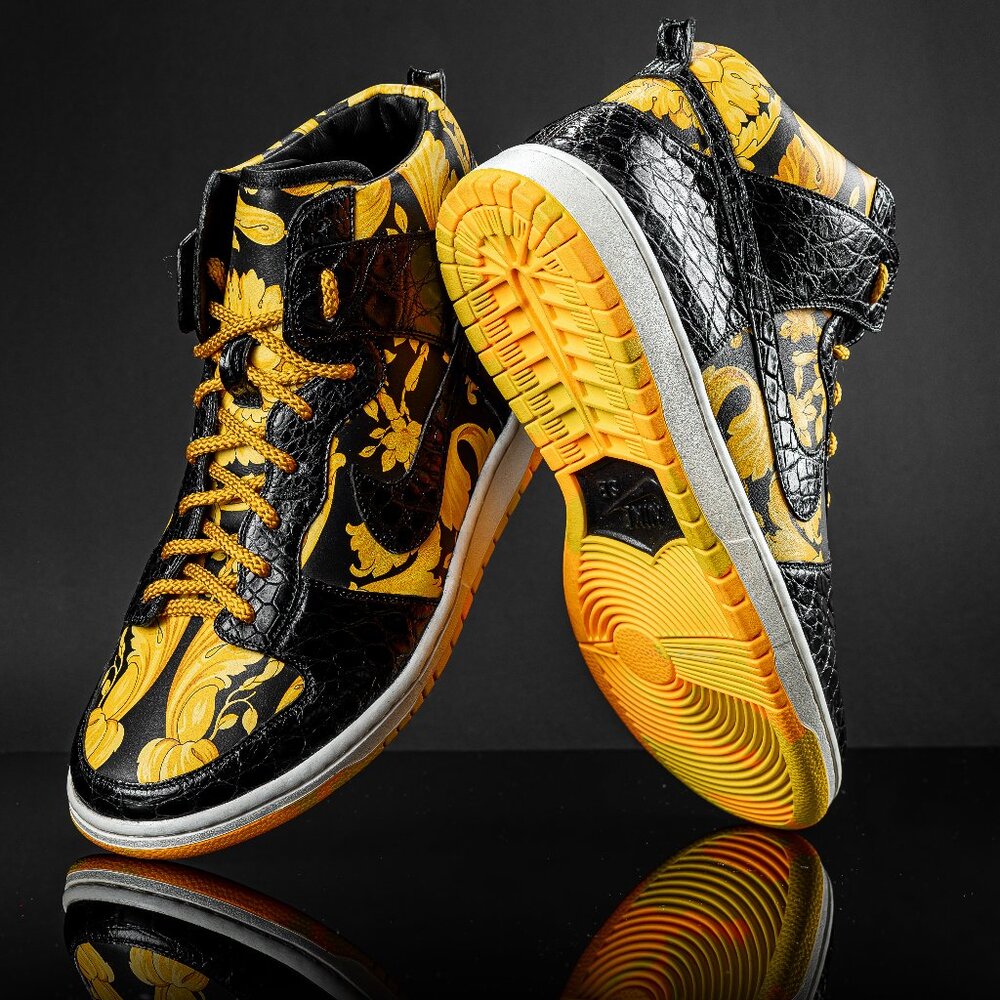 NikeDunk Custom with Genuine Alligator Skin size 10 - 28 cm on the insole ! - Picture 10 of 16